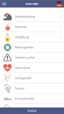 ASB App Erste Hilfe im Notfall android App screenshot 2